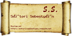 Sátori Sebestyén névjegykártya